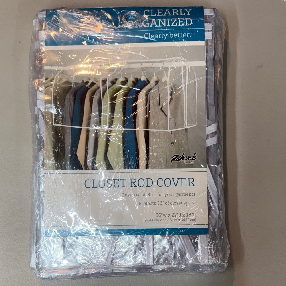 Richards Closet Rod Cover - Clear